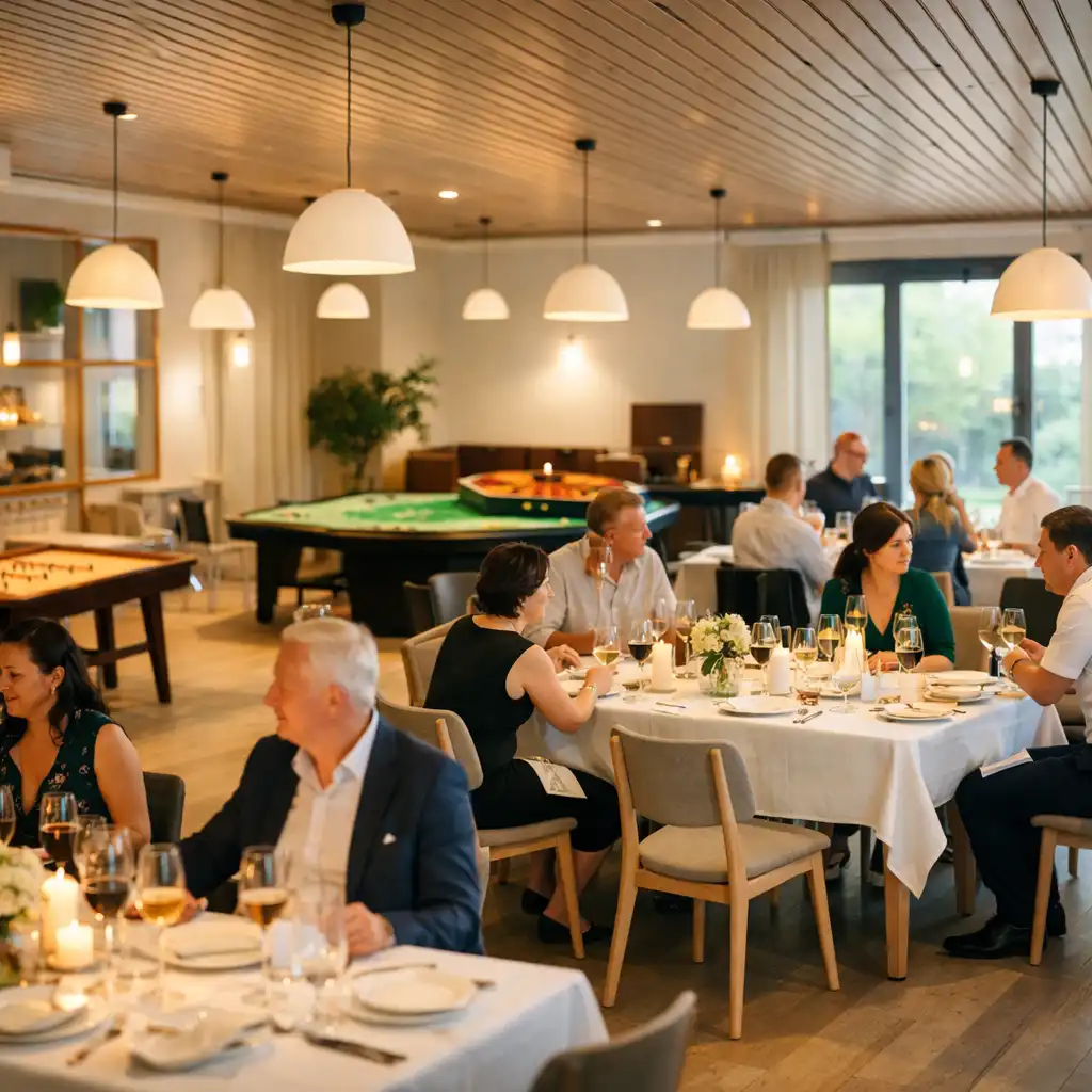Eleganckie wydarzenie w restauracji
