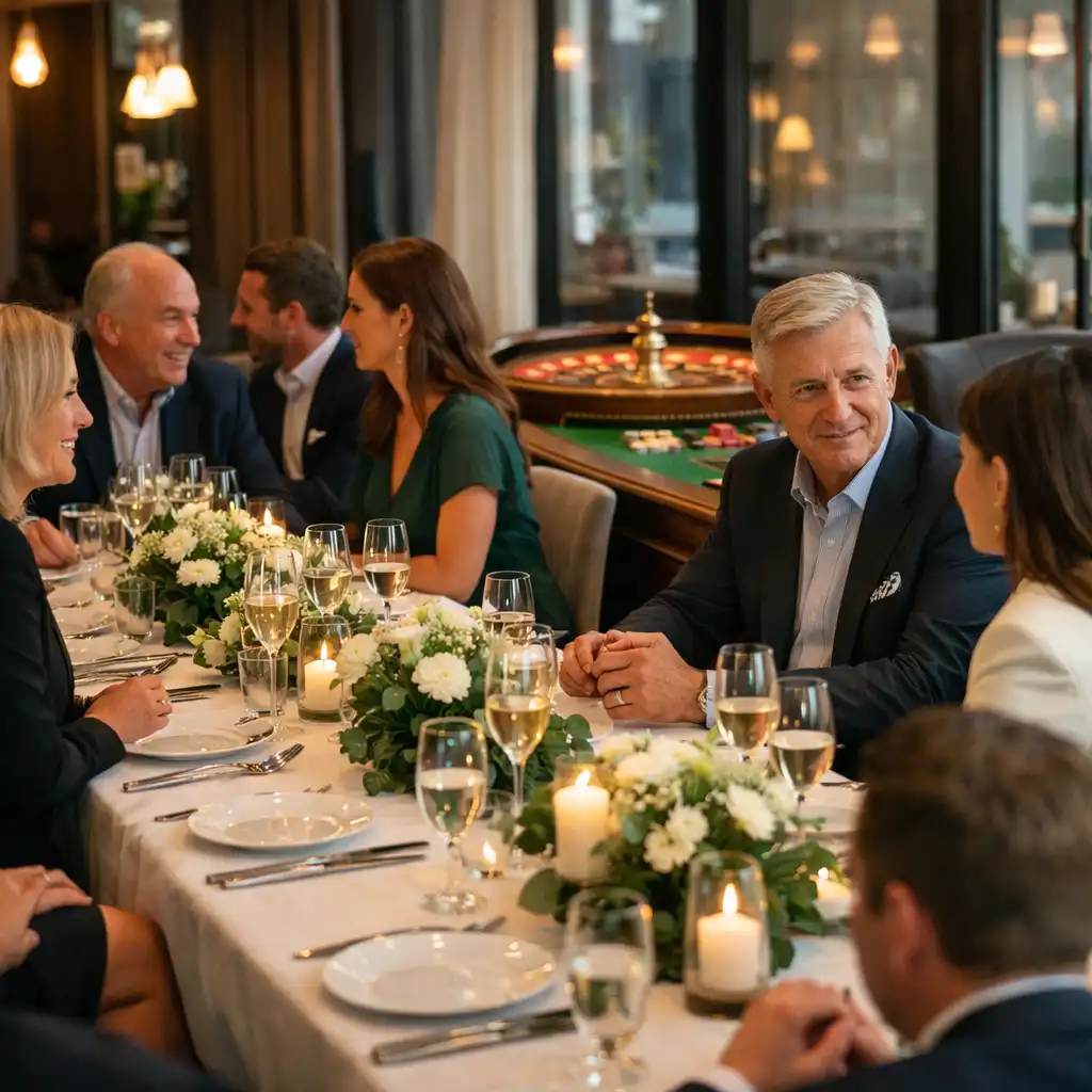 Wydarzenie biznesowe w restauracji