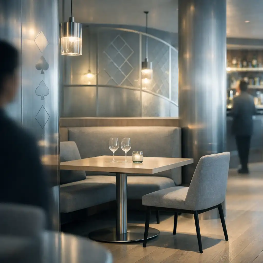 Detal wnętrza restauracji