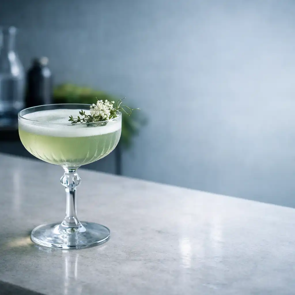 Autorski koktajl w eleganckim kieliszku